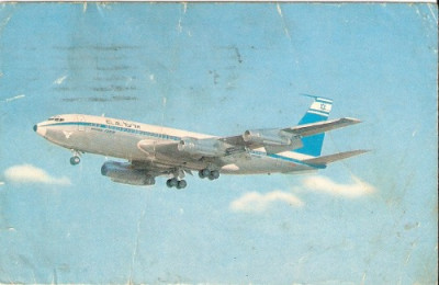 S60 El AL Liniile Israeliene , Boeing circulat 1969 foto