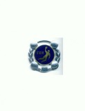 Medalie Handbal FRH Argintie - Trofeul Carpati Feminin 1995, 6x6cm, 24g, Aluminiu