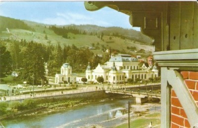 R2152 Vatra Dornei sanatoriul circulat 1962 RPR foto