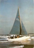 V102 Barca cu panze pe Marea Neagra circulat 1985