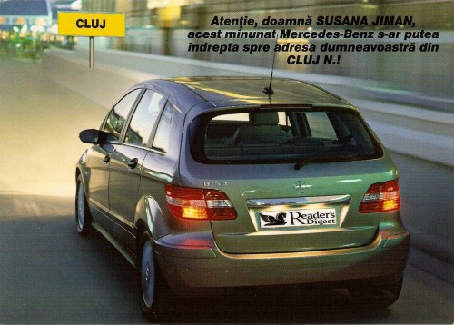YS00175 romania cluj automobil mercedes benz promotie readers digest