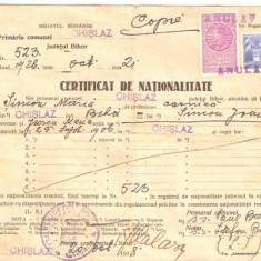 A31 Certificat nationalitate fiscalizat Mihai I Acte 1926