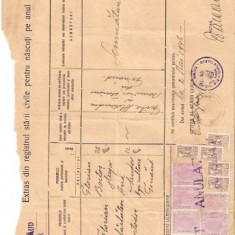 A45 Act stare civila timbre Mihai Tinaud Bihor Acte 1946