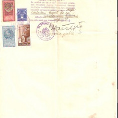 A52 Traducere Carnet de munca timbre Mihai Acte 1937