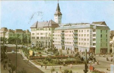 R2193 RPR Targu Mures Piata Trandafirilor circulat 1964 foto