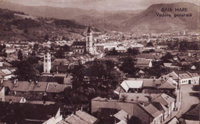 R2662 Baia Mare Vedere Generala circulat 1960 foto