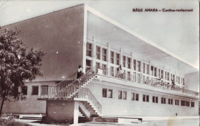 R2690 Baila Amara circulat 1963 Cantina timbru dezlipit foto