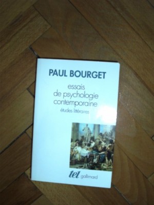 PAUL BOURGET -ESSAIS DE PSYCHOLOGIE CONTEMPORAINE.PARIS,1993 foto