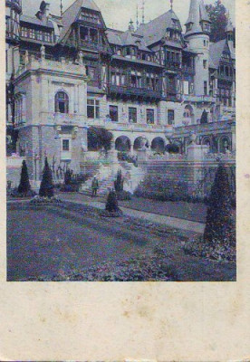 B384 Sinaia Peles fatada circulat 1928 foto