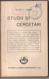 Petre V.Hanes / Studii si Cercetari (editie interbelica)