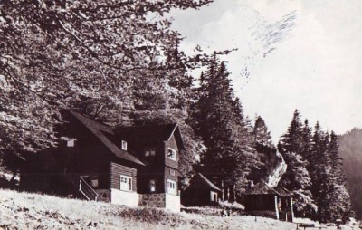 R2923 Bucegi Cabana Poiana Stanii circulat 1965 RPR foto