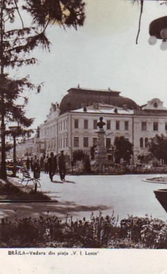 R2914 Braila Piata Lenin circulat 1962 RPR foto