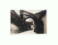 CP152-08 Sibiu -Strada in orasul vechi -RPR -sepia -circ. 1950 foto