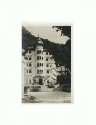 CP152-12 Baile Herculane -Sanatoriul balnear -sepia -circ. 1956 foto