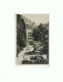 CP152-16 Baile Herculane-Vedere din parc-RPR -sepia-circ.1956