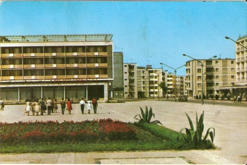 R2214 Baia Mare Piata Victoriei circulat 1965 RPR