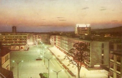 R2215 Baia Mare Piata Victoriei circulat 1963 RPR foto