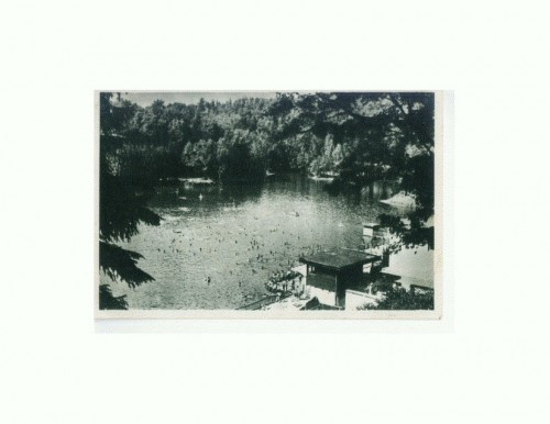 CP152-40 Sovata -Lacul ,,Ursu" -RPR -sepia- circulata 1960 CP152-40 Sovata -Lacul ,,Ursu" -RPR -sepia- circulata 1960