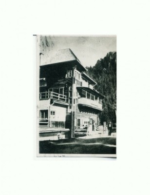 CP152-41 Lacul Rosu, Casa de odihna -RPR -sepia- circ. 1954 foto