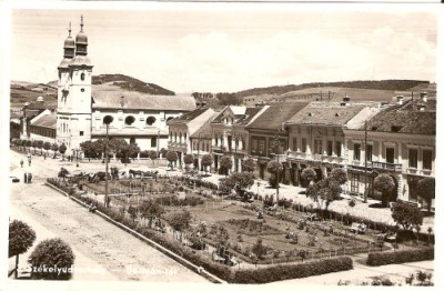 3808 Odorheiu Secuiesc Piata Battyan circulat 1946 foto foto