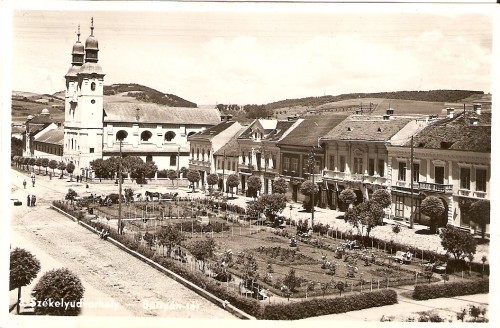 3808 Odorheiu Secuiesc Piata Battyan circulat 1946 foto