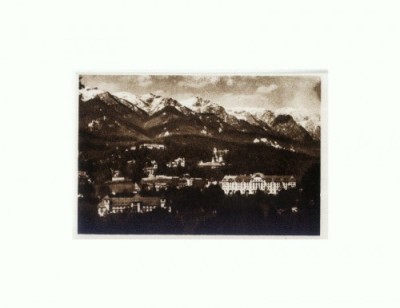 CP152-76 Sinaia -Vedere generala -RPR -sepia- necirculata foto