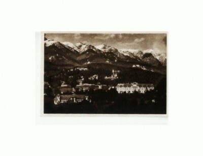 CP152-99 Sinaia -Vedere generala -RPR -sepia -necirculata foto