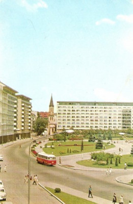 R2308 Bucuresti Piata Palatului autobuz 1965 foto