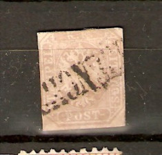 Timbre Austria 1863/ 29c - 1.05 Kr. grau-lila nedantelat foto