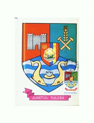 CP153-17 Maxima Stema Judetului Tulcea CP153-17 Maxima Stema Judetului Tulcea