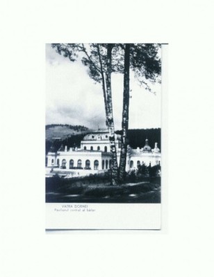 CP154-66 Vatra Dornei -Pavilionul central - RPR -circulata1962 foto