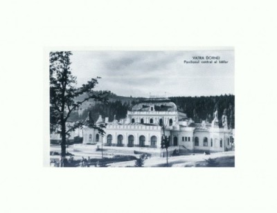 CP154-68 Vatra Dornei -Pavilionul central -RPR -circulata 1963 foto