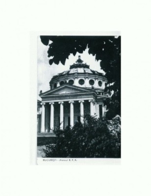 CP154-87 Bucuresti -Ateneul RPR -circulata 1966 foto