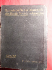 CATALOG DE PROFILE LAMINATE - RESITA - 1926 foto