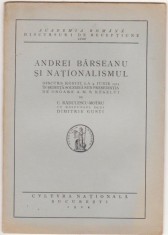 C.Radulescu-Motru / Andrei Barseanu si nationalismul,1924 foto