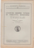 R.Rosetti / Ganduri despre vitejie in trecutul romanesc (1935