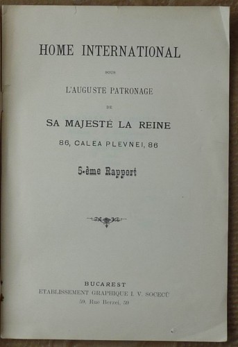 Home International , sous L ' auguste patronage de Sa Majeste la Reine , 1897 , regalitate Home International , sous L ' auguste patronage de Sa Majeste la Reine , 1897 , regalitate
