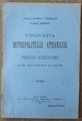 Vinovatia Mitropolitului Athanasie si preotii acuzatori , Bucuresti , 1910 foto