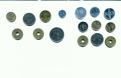 Minicolectie de monede SPANIA(72 bucati)