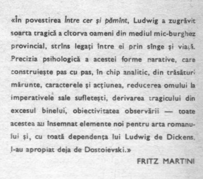 Otto Ludwig - intre cer si pamant foto