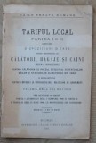 CFR , Tariful local , calatori , bagaje si caini , 1913, Alta editura