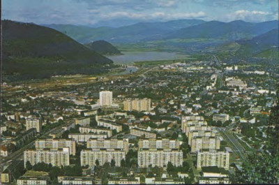 Ilustrata circulata Piatra Neamt-Panorama orasului foto