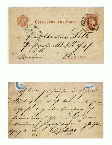 CP156-52Circulata undeva in imperiul austro-ungar -circulata1883 CP156-52Circulata undeva in imperiul austro-ungar -circulata1883