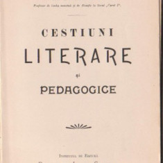 Mihail Strajanu / Cestiuni literare si pedagogice (editie 1916)