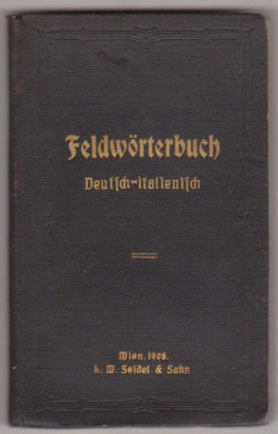 Dictionar german-italian (editie 1908,Viena) foto