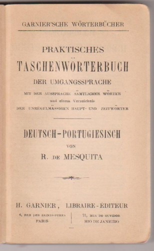 Dictionar german-portughez (editie antebelica)