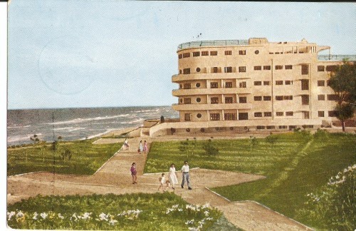 R620 Eforie Hotel marca fixa 40 bani circulat 1959 RPR