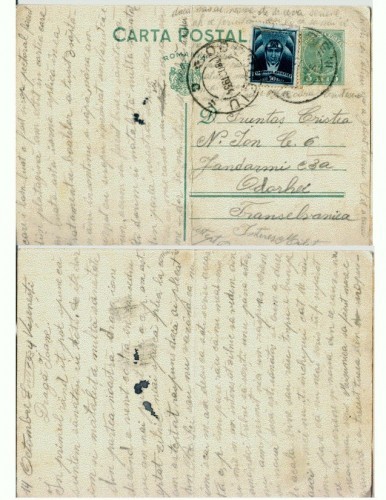 CP157-46 Visenesti -Odorhei -circulata1934 -jandarm fruntas CP157-46 Visenesti -Odorhei -circulata1934 -jandarm fruntas