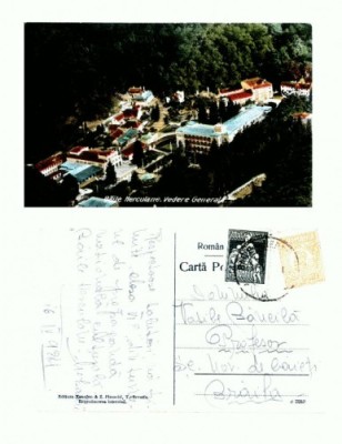 CP158-43 Baile Herculane -Vedere generala -circulata1924 foto