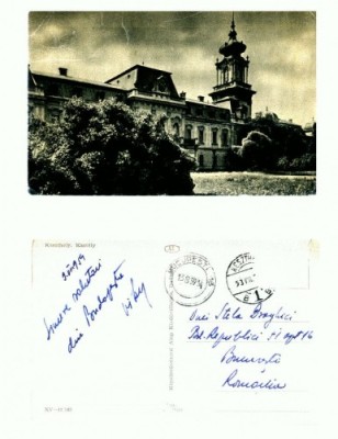 CP158-67 de la Kesztely, Kastely -catre Bucuresti -circulata1959 foto